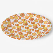 Pizza Peperroni, Käse und Margherita Pappteller (Schrägansicht)