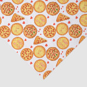 Pizza Peperroni, Käse und Margherita Seidenpapier (Ausschnitt)