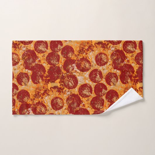 Pizza Pepperoni Badhandtuch Set (Handtuch)