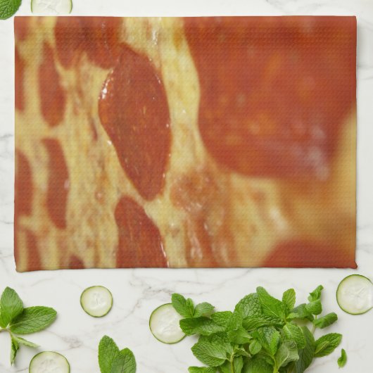 Pizza pepperoni geschirrtuch (Gefaltet)