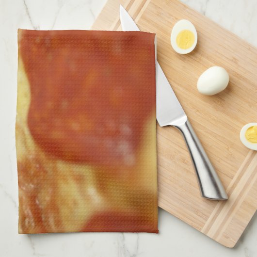 Pizza pepperoni geschirrtuch (Viertel Falte)