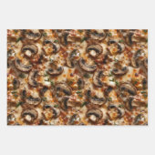 Pizza Pepperoni Mushroom Fleisch Nahen Ups Geschenkpapier Set (Vorderseite 3)