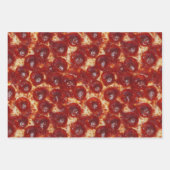 Pizza Pepperoni Mushroom Fleisch Nahen Ups Geschenkpapier Set (Vorderseite)