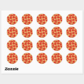 Pizza Pepperoni Stickers (Blatt)