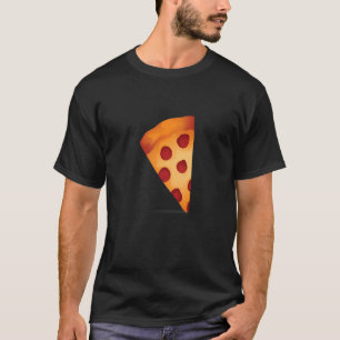 Pizza Pepperoni-Stück Käse mit Pfeffer überzogen T-Shirt