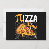 Pizza Pi Day Mathematik Liebhaber Einladung (Vorderseite)