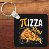Pizza Pi Day Mathematik Liebhaber Schlüsselanhänger (Vorderseite)