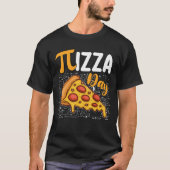 Pizza Pi Day Mathematik Liebhaber T-Shirt (Vorderseite)