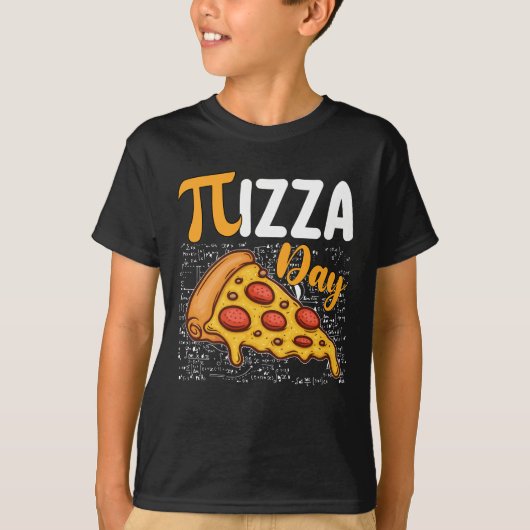Pizza Pi Day Mathematik Liebhaber T-Shirt (Vorderseite)