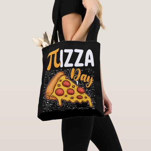 Pizza Pi Day Mathematik Liebhaber Tasche (Von Nahem)