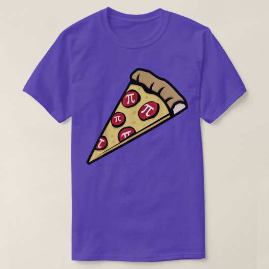 Pizza Pi Funny Pizza Pie mit Pi Toppings Math4249 T-Shirt (Design vorne)