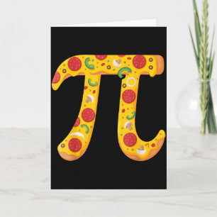 Pizza Pi für Mathe-Liebhaber und Foodies lustige P Karte