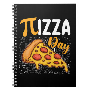 Pizza Pi Tag Mathe Mathematik Liebhaber Notizblock