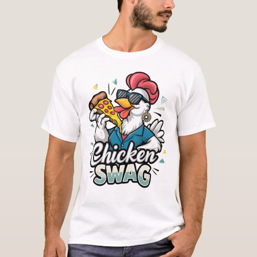 Pizza-Picking-Poultry-Logo T-Shirt (Vorderseite)