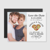 Pizza Pie Amore Foto Wedding Save the Date Magnet (Vorne/Hinten)