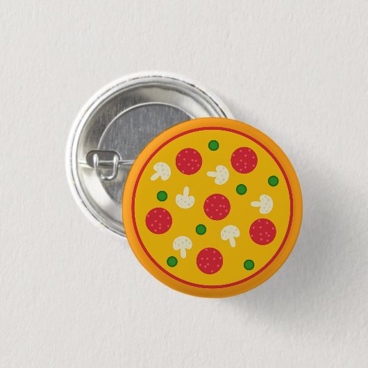 Pizza Pie Button (Vorne & Hinten)