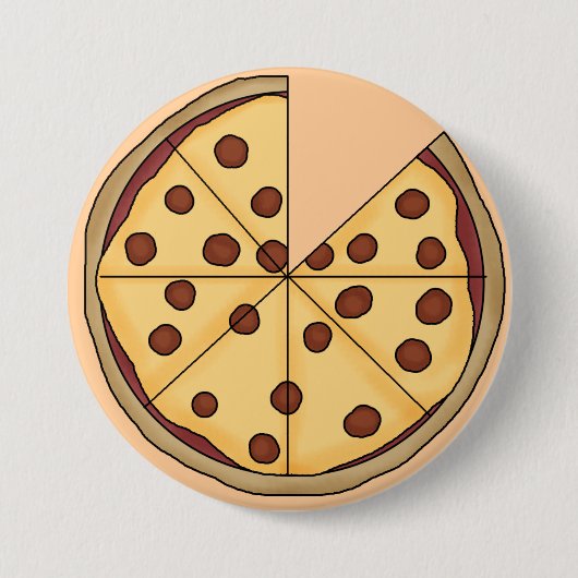 Pizza-Pie-Button Button (Vorderseite)