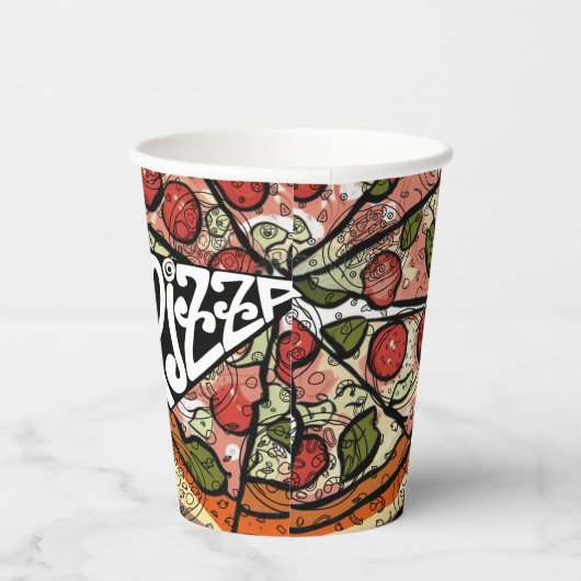 Pizza Pie Pappbecher (Rechts)