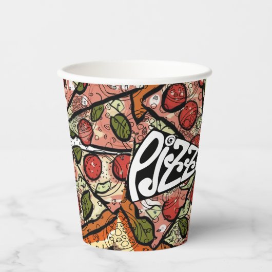 Pizza Pie Pappbecher (Vorderseite)