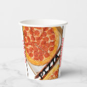 Pizza Pie Restaurant Name Pappbecher (Vorderseite)