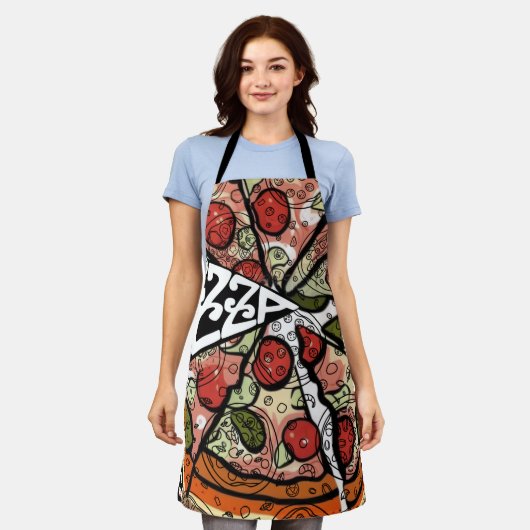 Pizza Pie Schürze (Getragen)