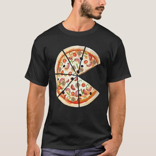 Pizza Pie & Slice Vater und Son Matching Pizza Piz T-Shirt (Vorderseite)