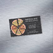 Pizza Pie Slices Magnetische Visitenkarte (Beispiel)