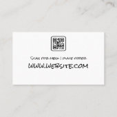 Pizza Pie Slices | Restaurant | Qr Code Visitenkarte (Rückseite)