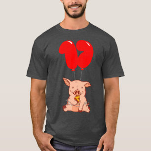 Pizza Pig - 17. Geburtstag - Kinder Ballon Party P T-Shirt