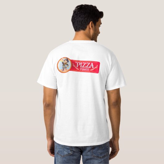 Pizza Pirate T-Shirt (Schwarz voll)