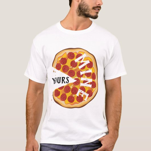 Pizza Pizza Funny Pepperoni niedlich Feinschmecker T-Shirt (Vorderseite)