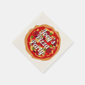 Pizza Pizza Pepperoni Funny Pepperoni Brunch Party Serviette (Ecke)