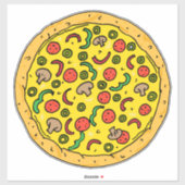 Pizza Pizza Pie Leckeres Fast Food Aufkleber (Blatt)
