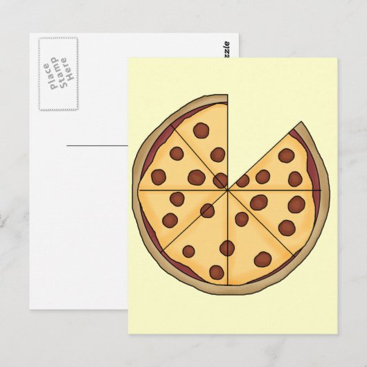 Pizza Pizza Pizza Postkarte (Vorne/Hinten)