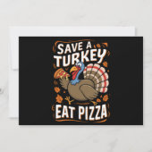 Pizza Pizza Pizza rett Tracht Feiertagskarte (Vorderseite)