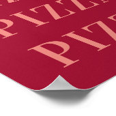 Pizza Pizza Wall Art, Dorm Room Poster, Wohnung Poster (Ecke)