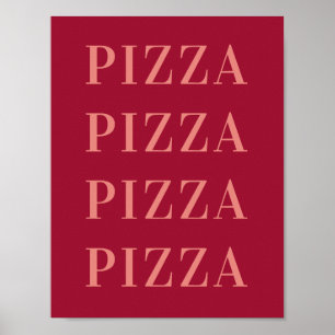 Pizza Pizza Wall Art, Dorm Room Poster, Wohnung Poster