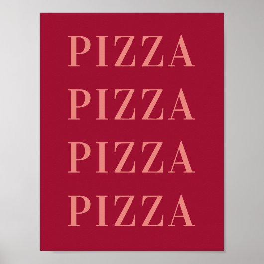 Pizza Pizza Wall Art, Dorm Room Poster, Wohnung Poster (Vorne)
