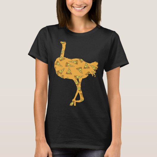 Pizza  Pizzaiolo Pizza Ostrich T-Shirt (Vorderseite)