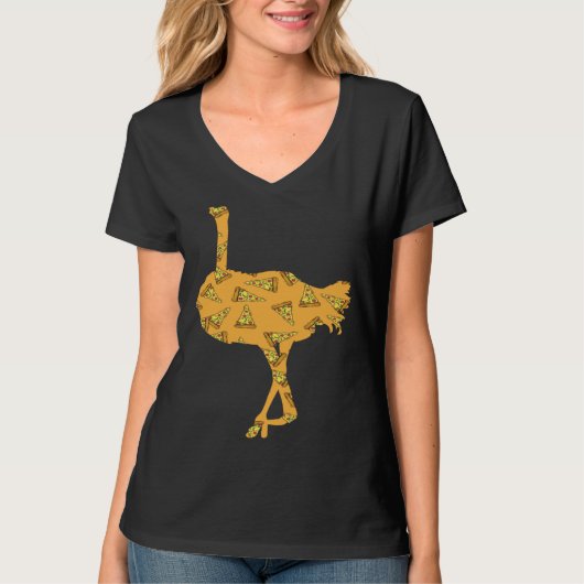 Pizza  Pizzaiolo Pizza Ostrich T-Shirt (Vorderseite)