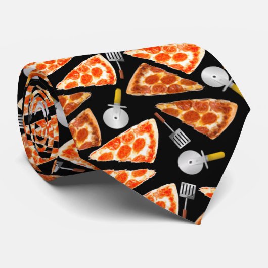 Pizza Pizzaz Krawatte (Gerollt)