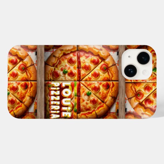 Pizza Pizzeria Design Case-Mate iPhone Hülle (Rückseite (Horizontal))