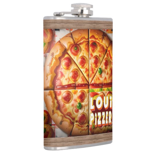 Pizza Pizzeria Design Flachmann (Rechts)