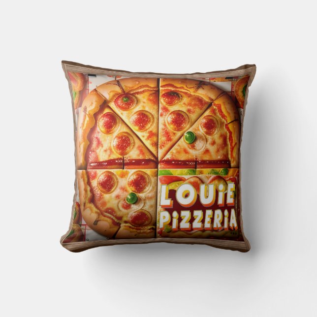 Pizza Pizzeria Design Kissen (Vorderseite)