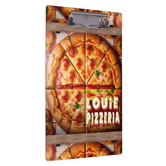 Pizza Pizzeria Design Klemmbrett (Rechts)