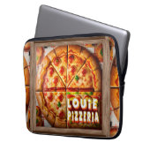 Pizza Pizzeria Design Laptopschutzhülle (Vorderseite Links)