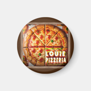 Pizza Pizzeria Design Magnet