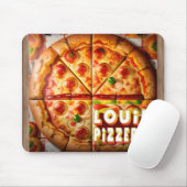 Pizza Pizzeria Design Mousepad (Mit Mouse)