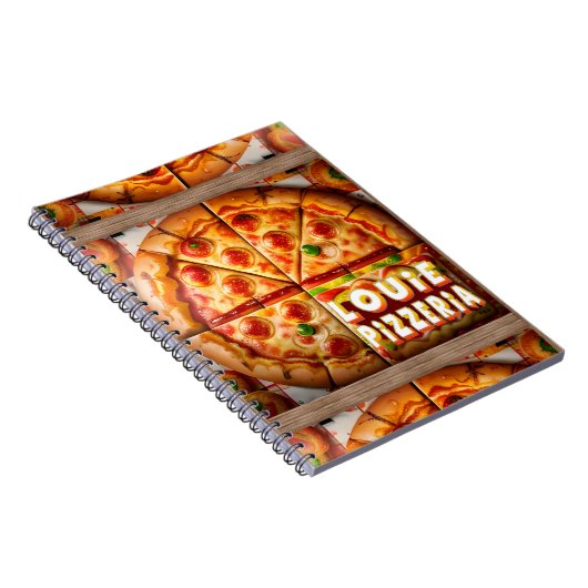 Pizza Pizzeria Design Notizblock (Rechte Seite)