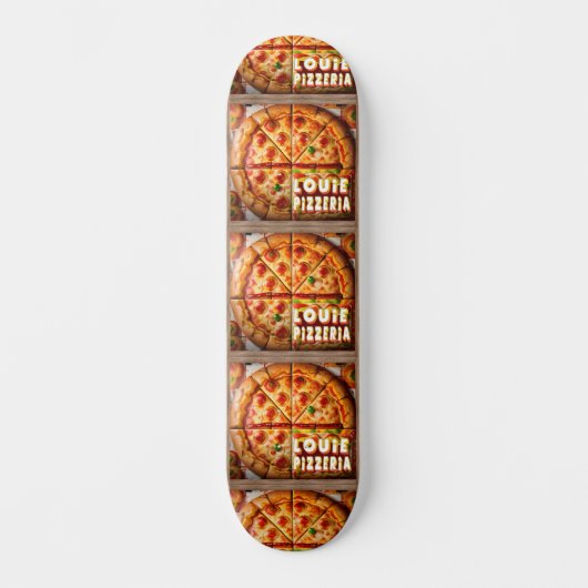 Pizza Pizzeria Design Skateboard (Vorderseite)